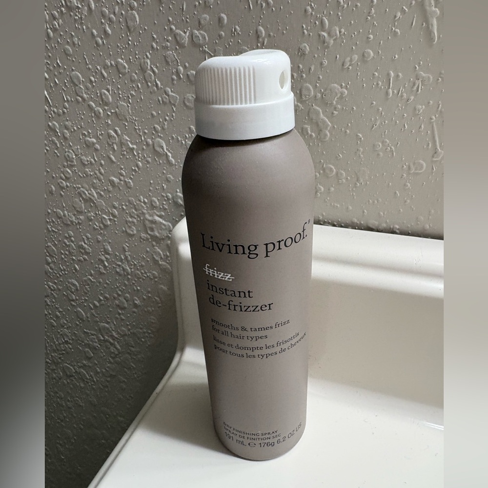 Brand new Living Proof Instant De-Frizzer Spray - Taupe Bottle with White Cap